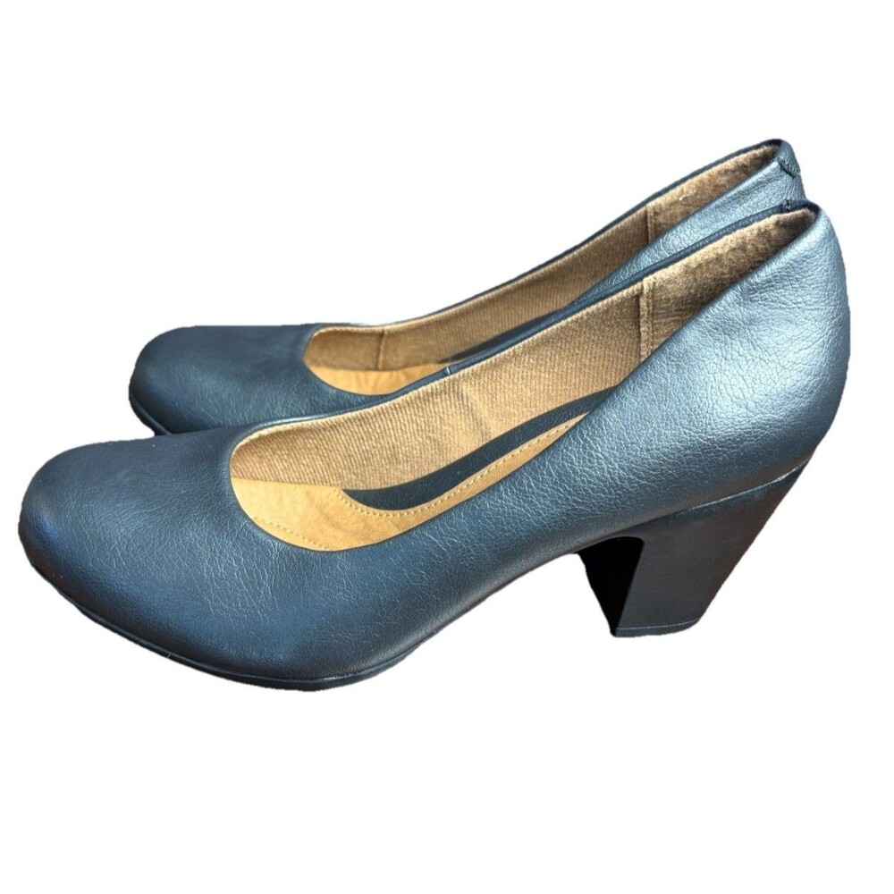 Euro Soft by Sofft Naia Black Pumps 9.5 M Heel Comfort Office Shoes CBW023